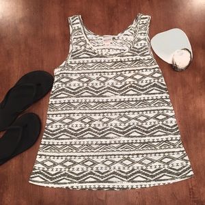 Medium Mossimo Tribal Pattern Tank Top